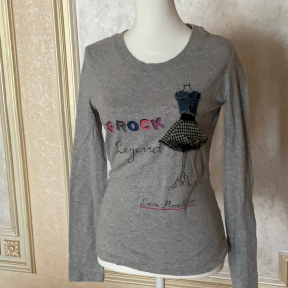 Love Moschino long sleeve shirt sz 8
